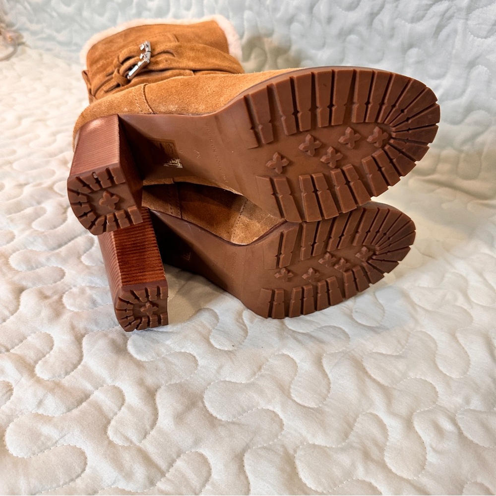 Sigerson Morrison Evanlee‎ Dyed Shearling Suede Boots 7.5 Brand New - Picture 8 of 15